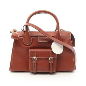 Chloe EDITH Handbag Leather Brown